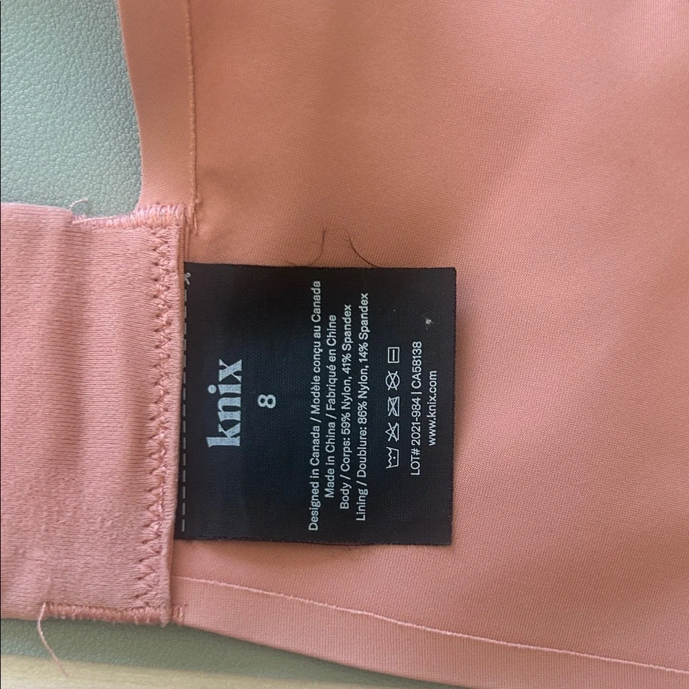 Knix Catalyst Front Zip Sports Bra in Dusty Rose - Picture 2 of 3